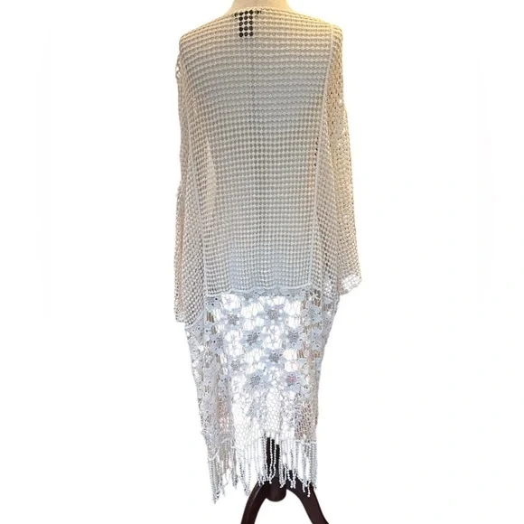 House of Harlow 1960 Lace Fringe Duster - Picture 2 of 5